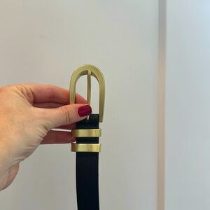 Dark brown and gold Jcrew belt